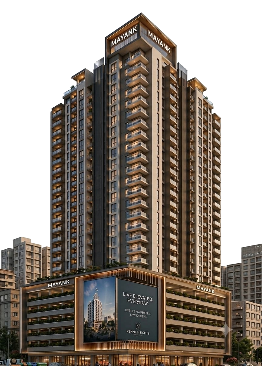 Reference elevation view of the proposed Mayank CHS redevelopment tower